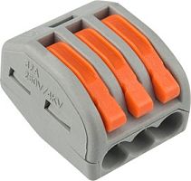 Клеммы Rexant 222-412 (2Х2,5мм2 с рычажком) (упаковка 50шт.) картинка 